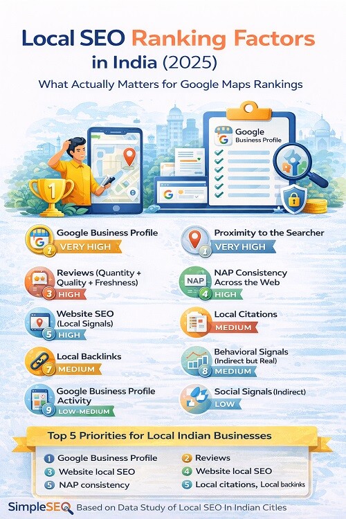 Local SEO Ranking Factors in India 2025 What Actually Matters for Google Maps Rankings Local SEO Ranking Factors in India (2025): What Actually Matters for Google Maps Rankings