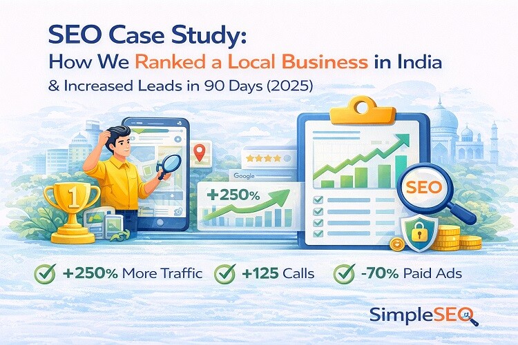 SEO Case Study How We Ranked a Local Business in India Increased Leads in 90 Days 2025 SEO Case Study: How We Ranked a Local Business in India & Increased Leads in 90 Days (2025)