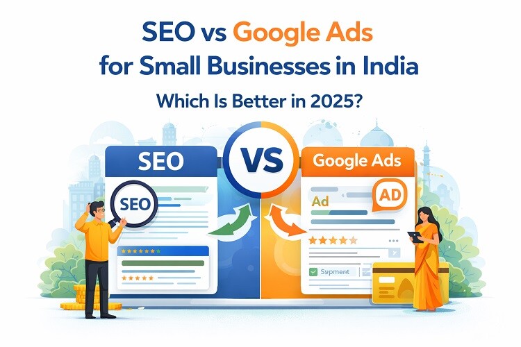 SEO vs Google Ads for Small Businesses in India Which Is Better in 2025 SEO vs Google Ads for Small Businesses in India: Which Is Better in 2025?