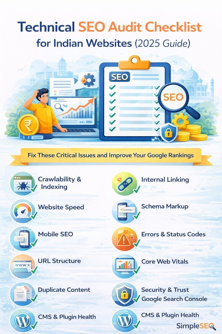 Technical SEO Audit Checklist for Indian Websites 2025 Technical SEO Audit Checklist for Indian Websites (2025)
